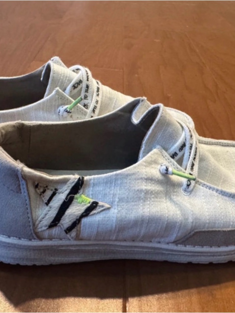 Hey Dudes - Casual Women’s Slip-On Canvas Shoes in Light Gray